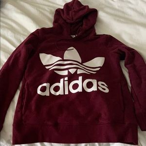 Adidas Burgandy Hoodie